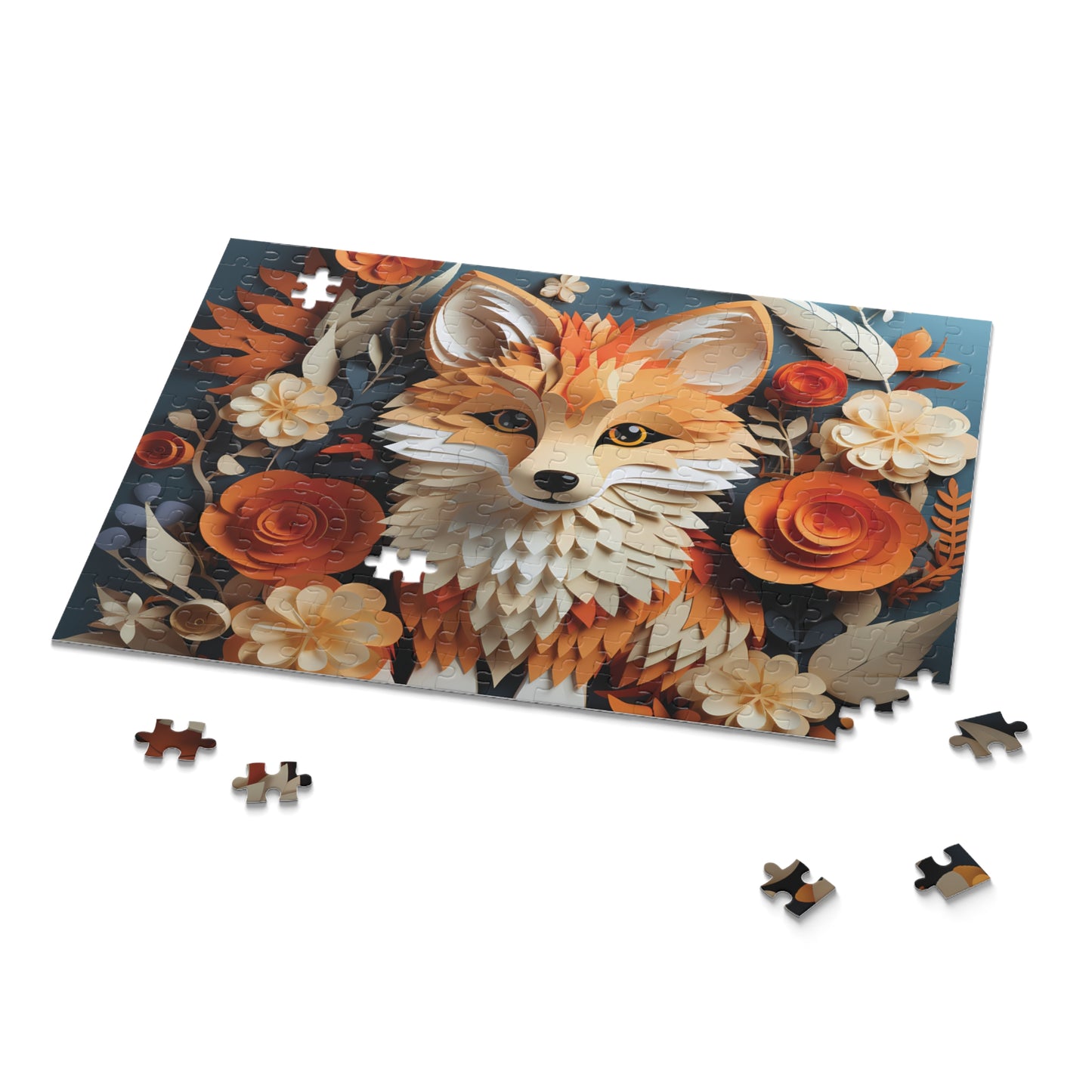 Personalised/Non-Personalised Puzzle, Fox (120, 252, 500-Piece)