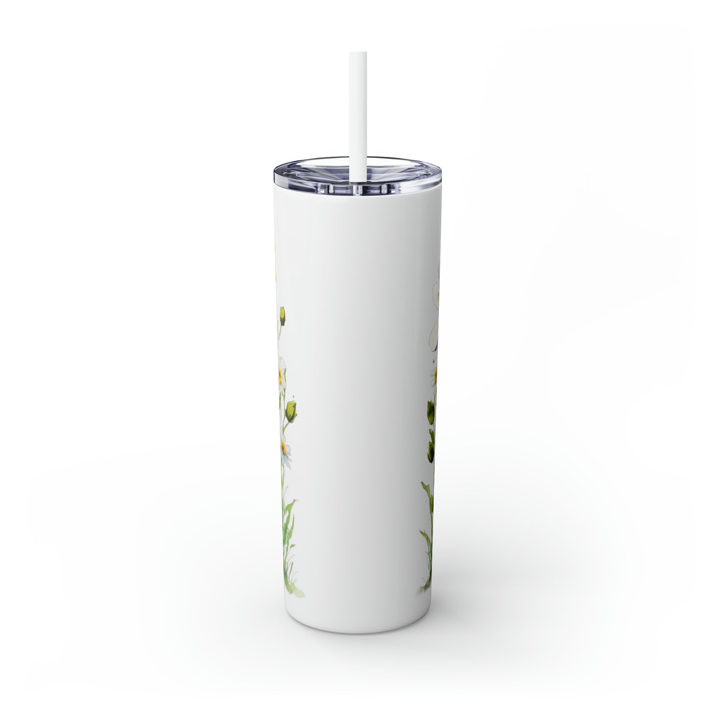 Skinny Tumbler with Straw, 20oz, Frog, awd-542