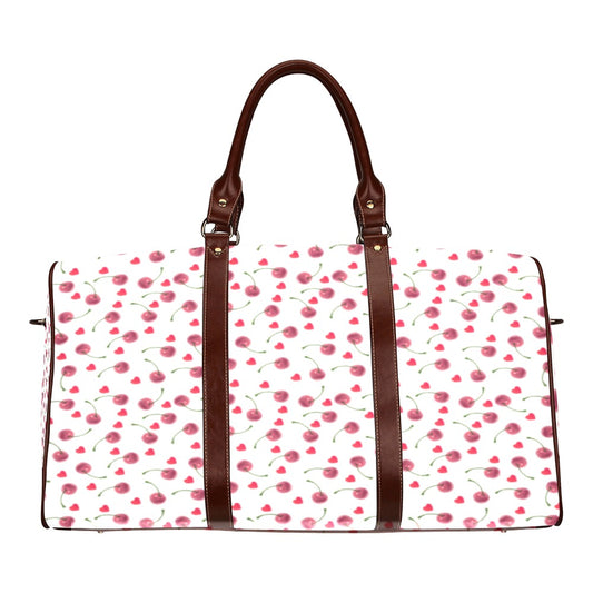 Cherries Waterproof Travel Bag/Small (Model 1639)