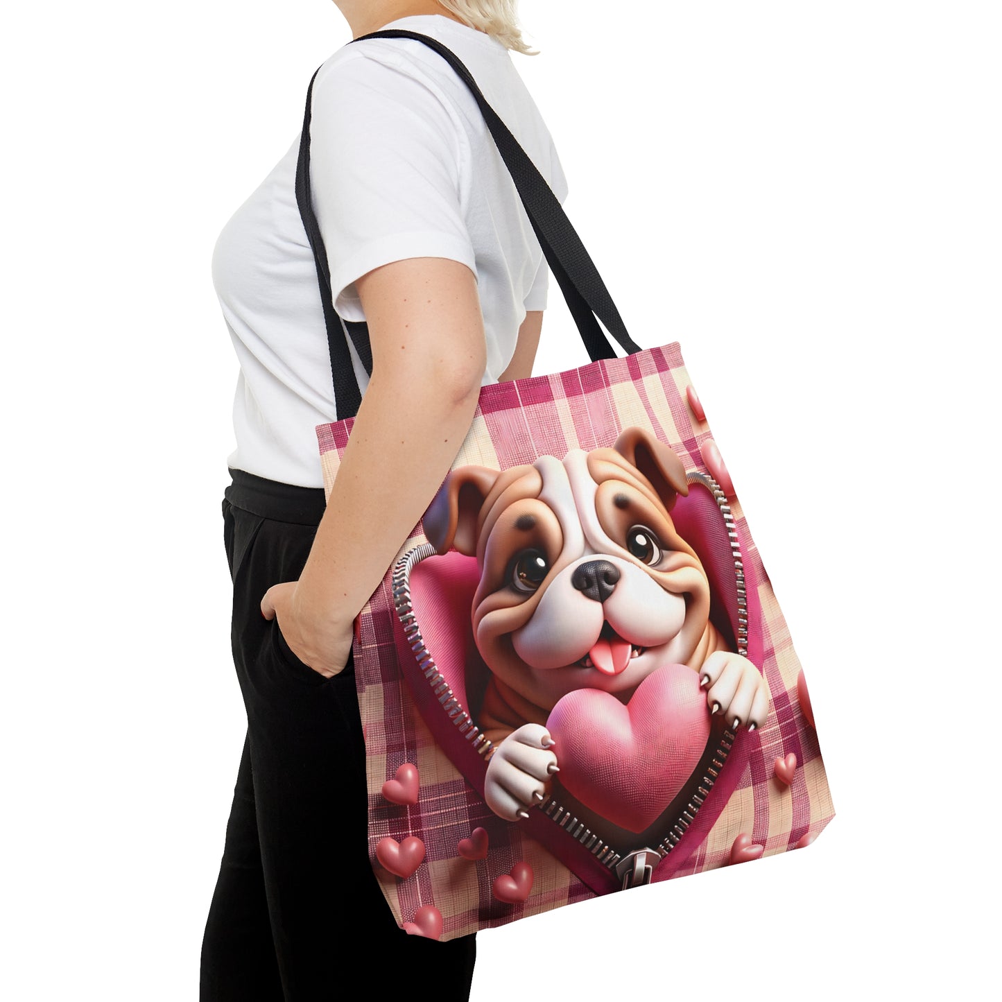 Tote Bag, Cute Dog, Personalised/Non-Personalised Tote bag