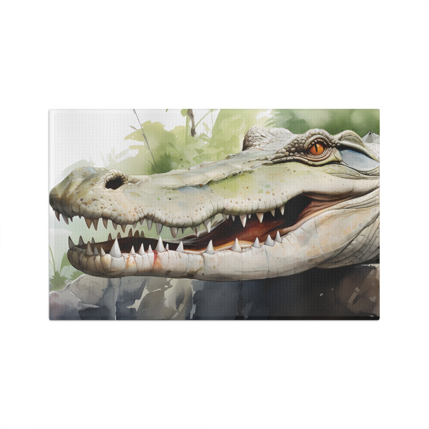 Microfiber Tea Towel, Australian Animals, Crocodile