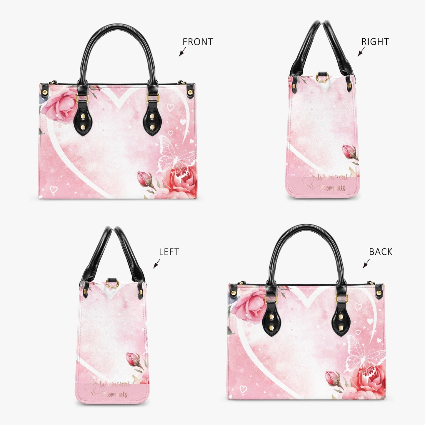 Women's Tote Bag - Pretty in Pink Heart