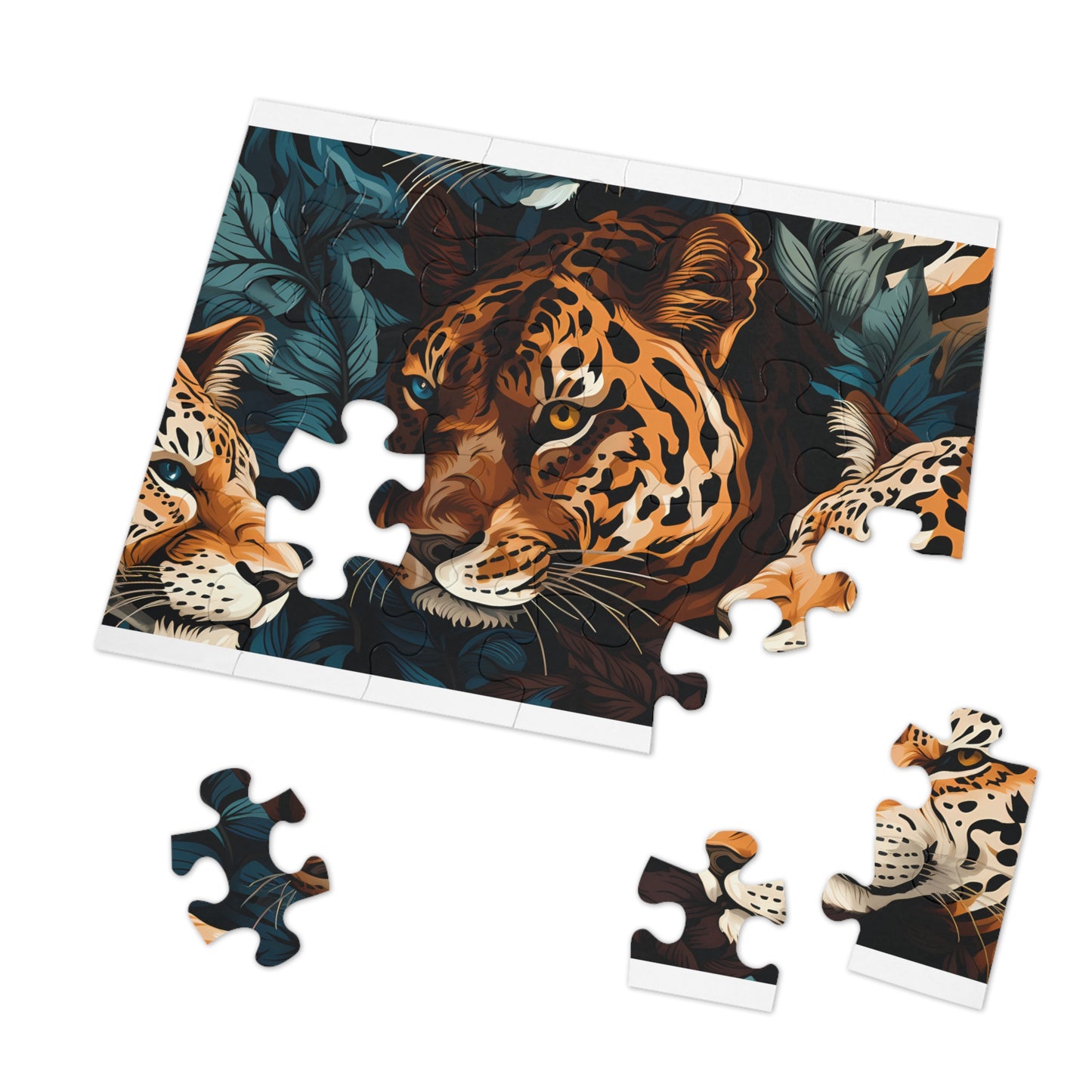 Jigsaw Puzzle, Leopard, Personalised/Non-Personalised (30, 110, 252, 500,1000-Piece)