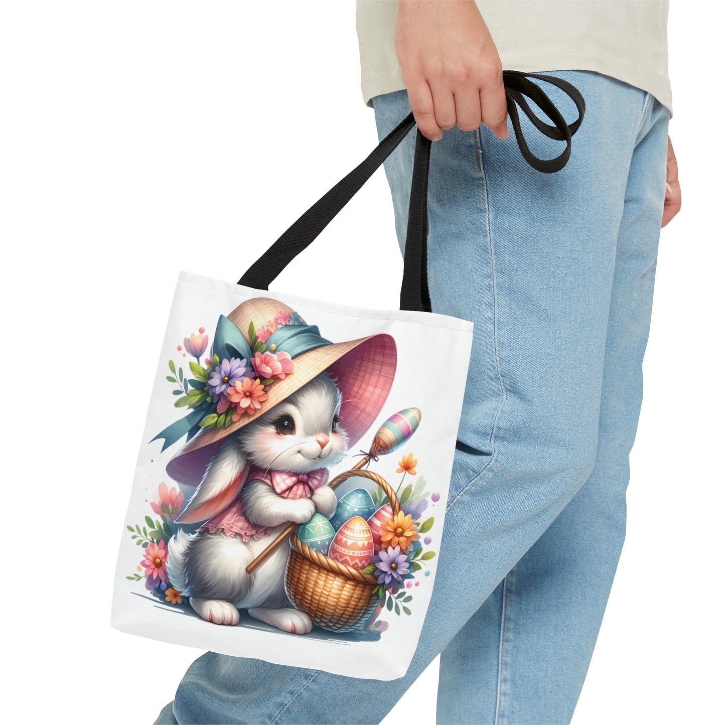 Tote Bag, Easter, Rabbit, Personalised/Non-Personalised Tote bag