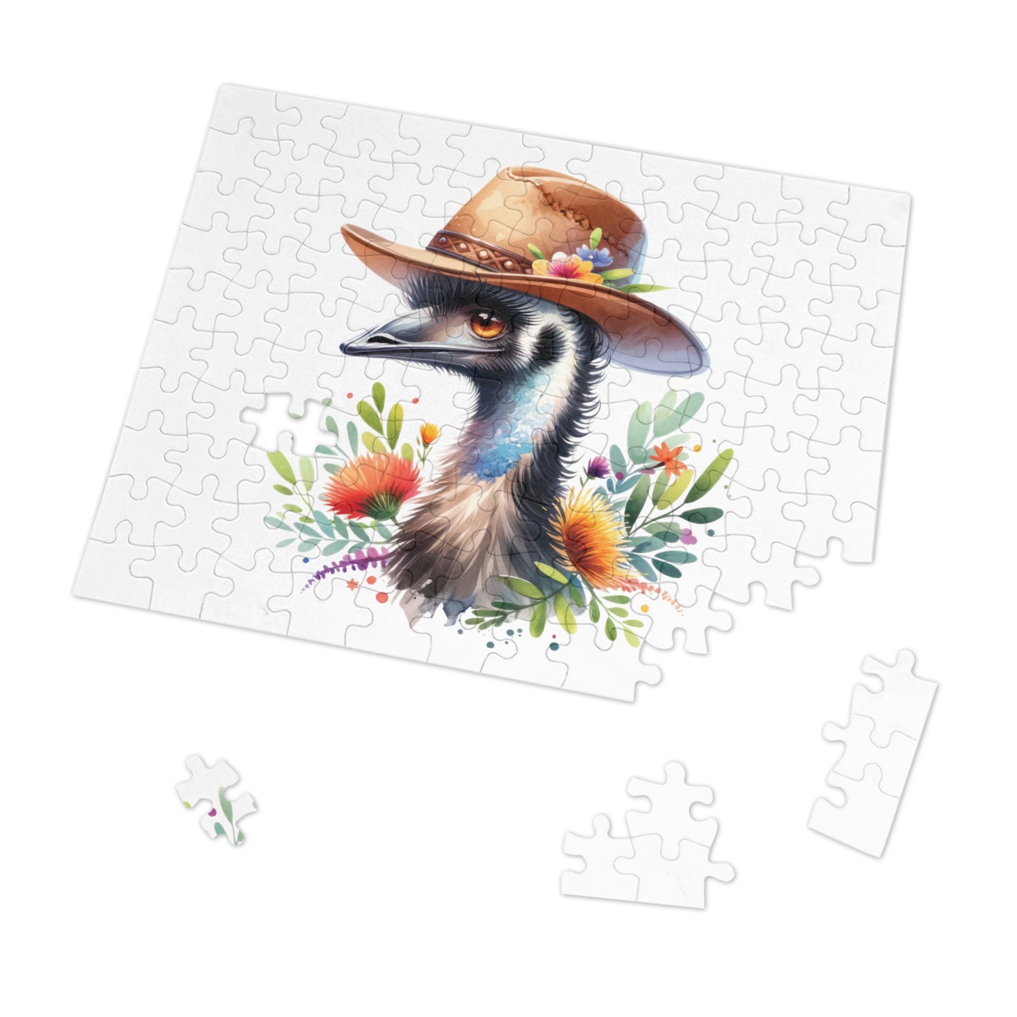 Jigsaw Puzzle in Tin, Australian Animals, Emu, Personalised/Non-Personalised, awd-1322 (30, 110, 252, 500,1000-Piece)