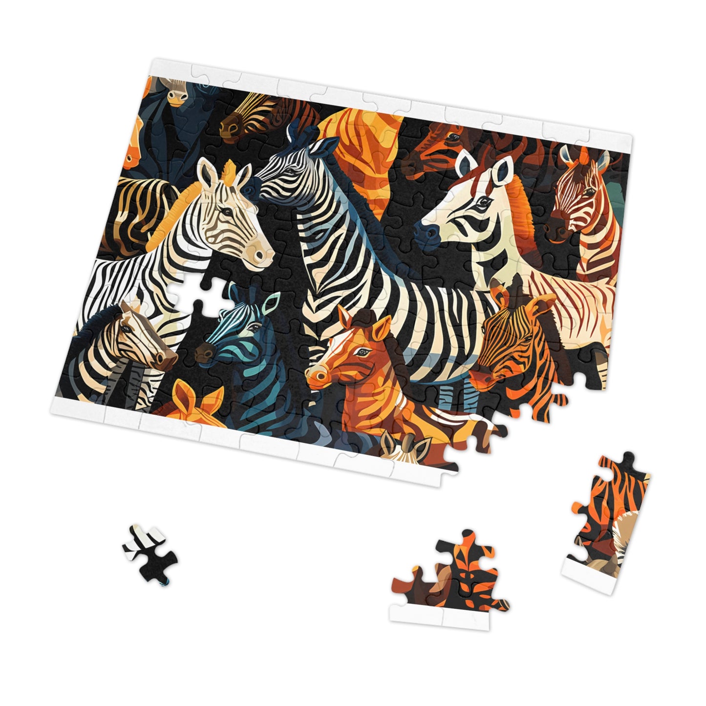 Jigsaw Puzzle, Zebra, Personalised/Non-Personalised (30, 110, 252, 500,1000-Piece)