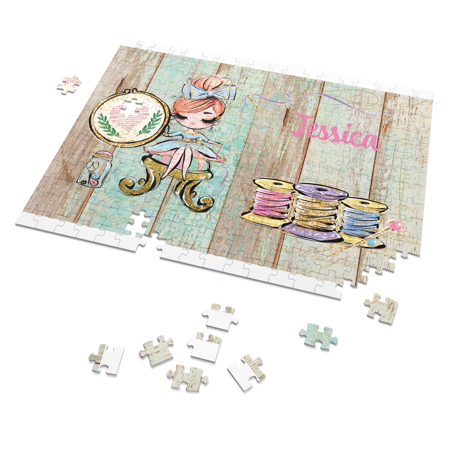 Jigsaw Puzzle, Embroidery (30, 110, 252, 500,1000-Piece)