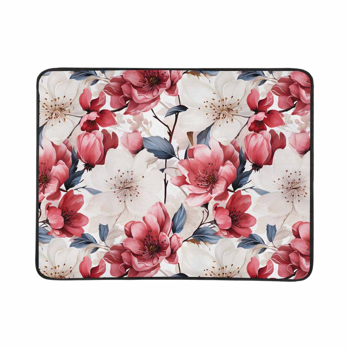 Pink Floral Small  Beach Mats 78"x 60"