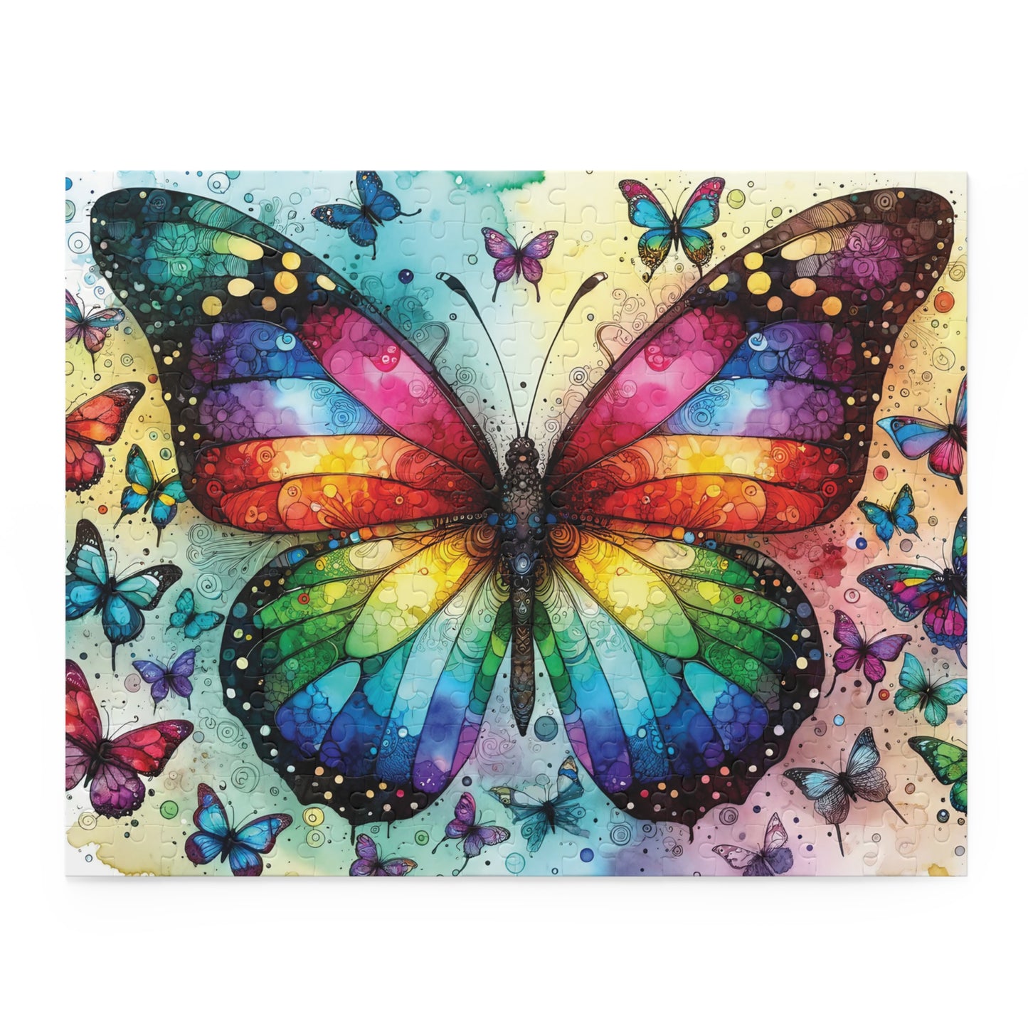 Personalised/Non-Personalised Puzzle, Butterfly (120, 252, 500-Piece)