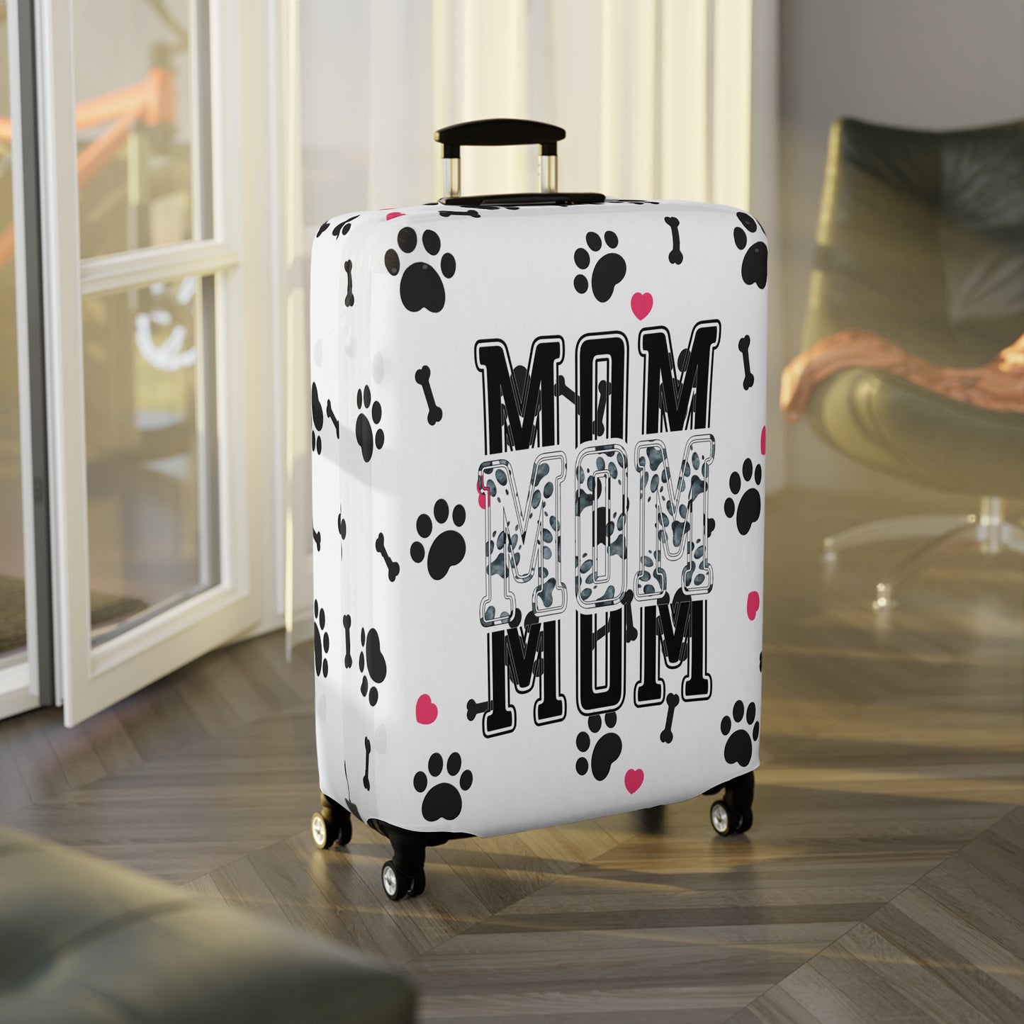 Luggage Cover, Dog Mom, awd-1361