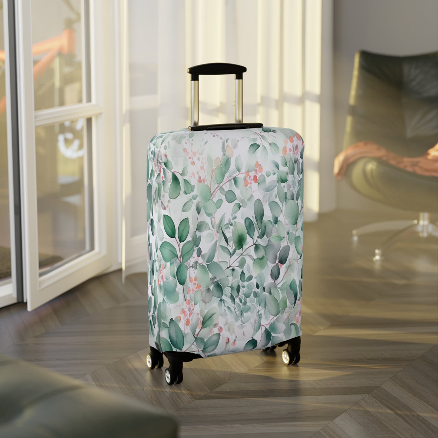 Luggage Cover, Eucalyptus Leaves, awd-344