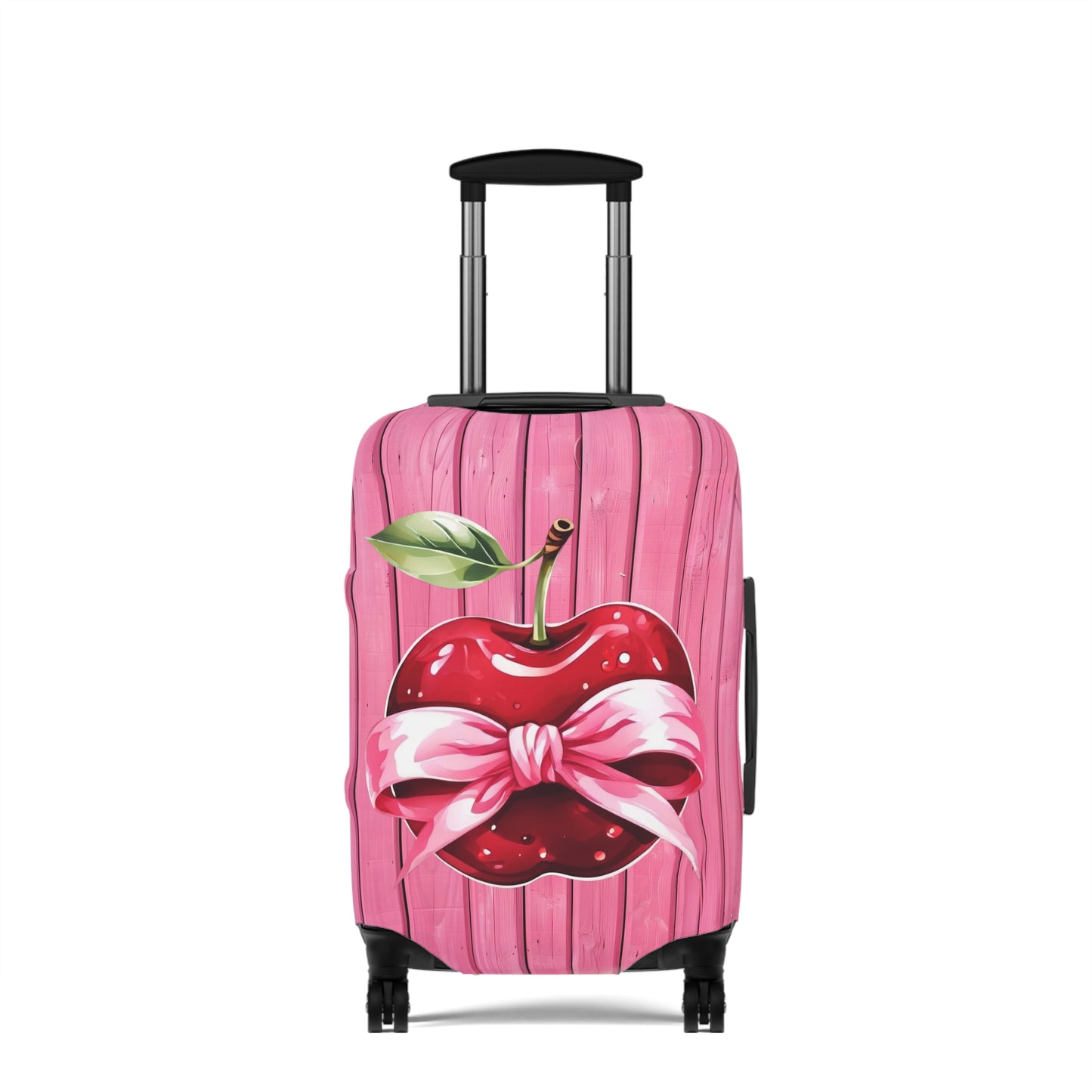 Luggage Cover, Rockabilly, Coquette, Pink Timber, Apple and Ribbon, awd-2526