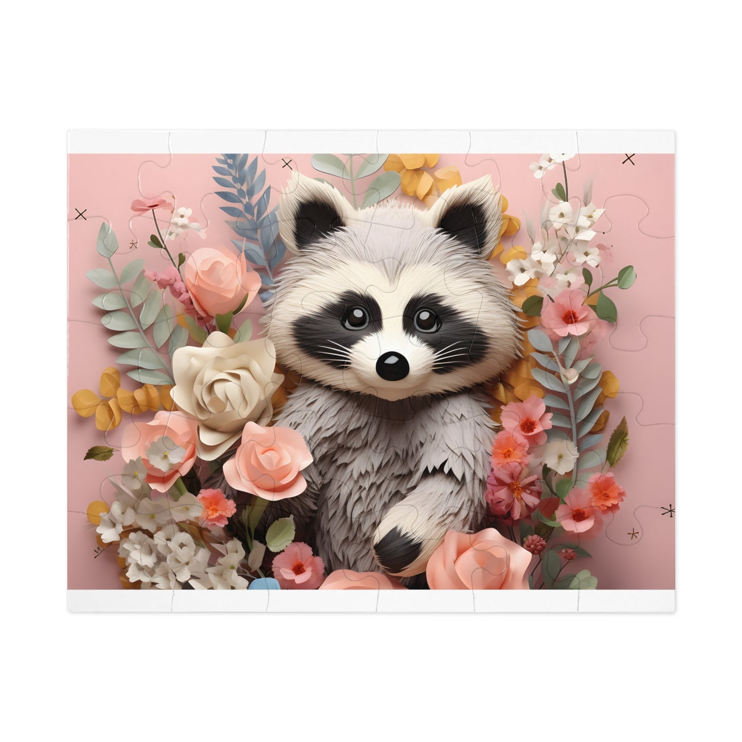 Jigsaw Puzzle, Racoon, Personalised/Non-Personalised (30, 110, 252, 500,1000-Piece)