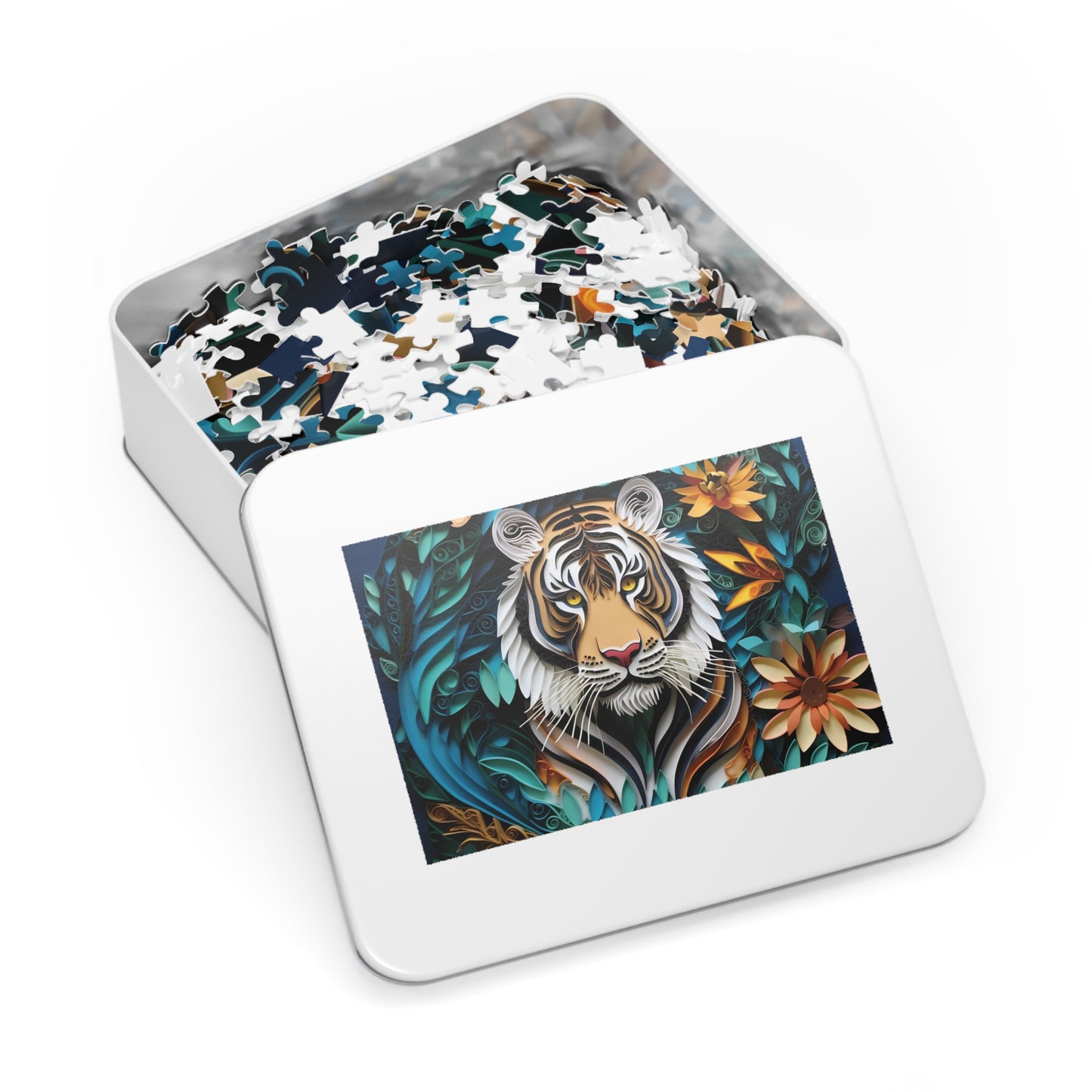 Jigsaw Puzzle, Tiger, Personalised/Non-Personalised (30, 110, 252, 500,1000-Piece)