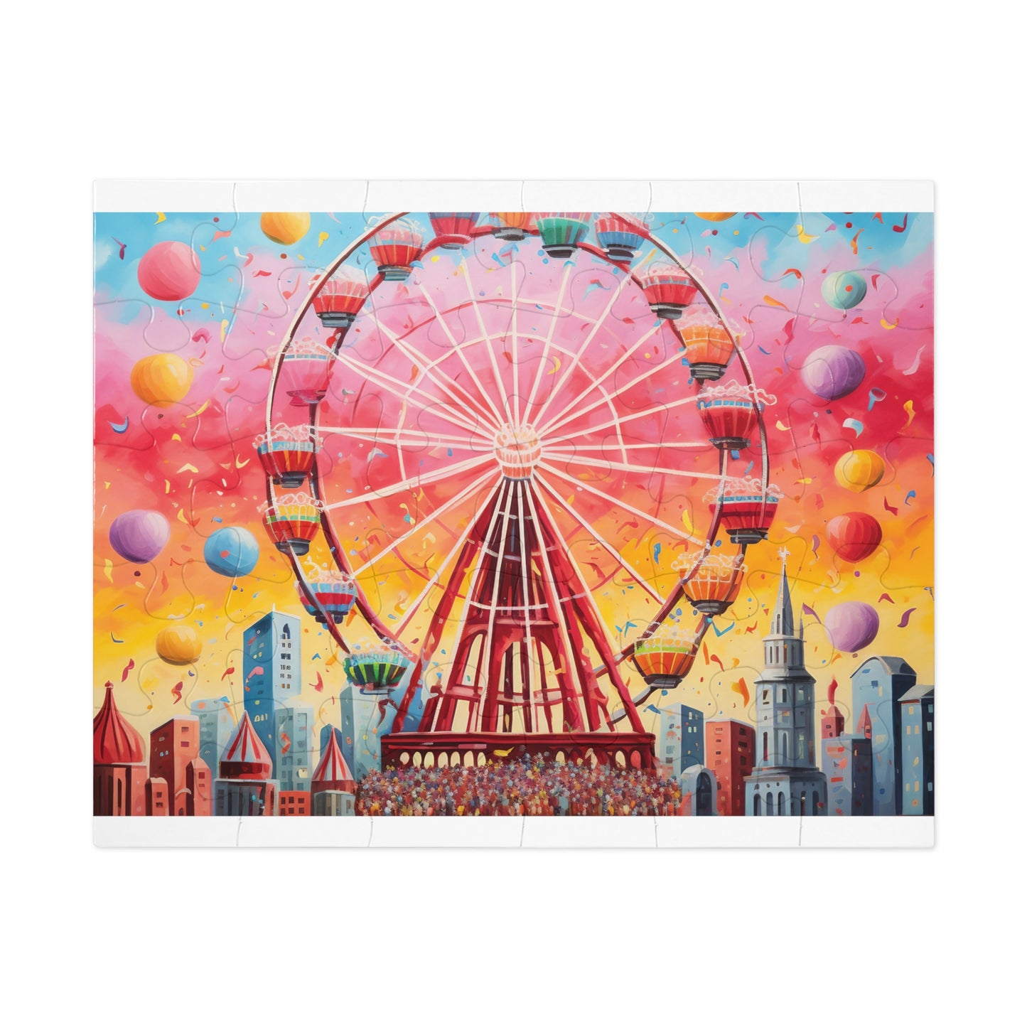 Jigsaw Puzzle, Carnival, Carousal, Personalised/Non-Personalised (30, 110, 252, 500,1000-Piece)