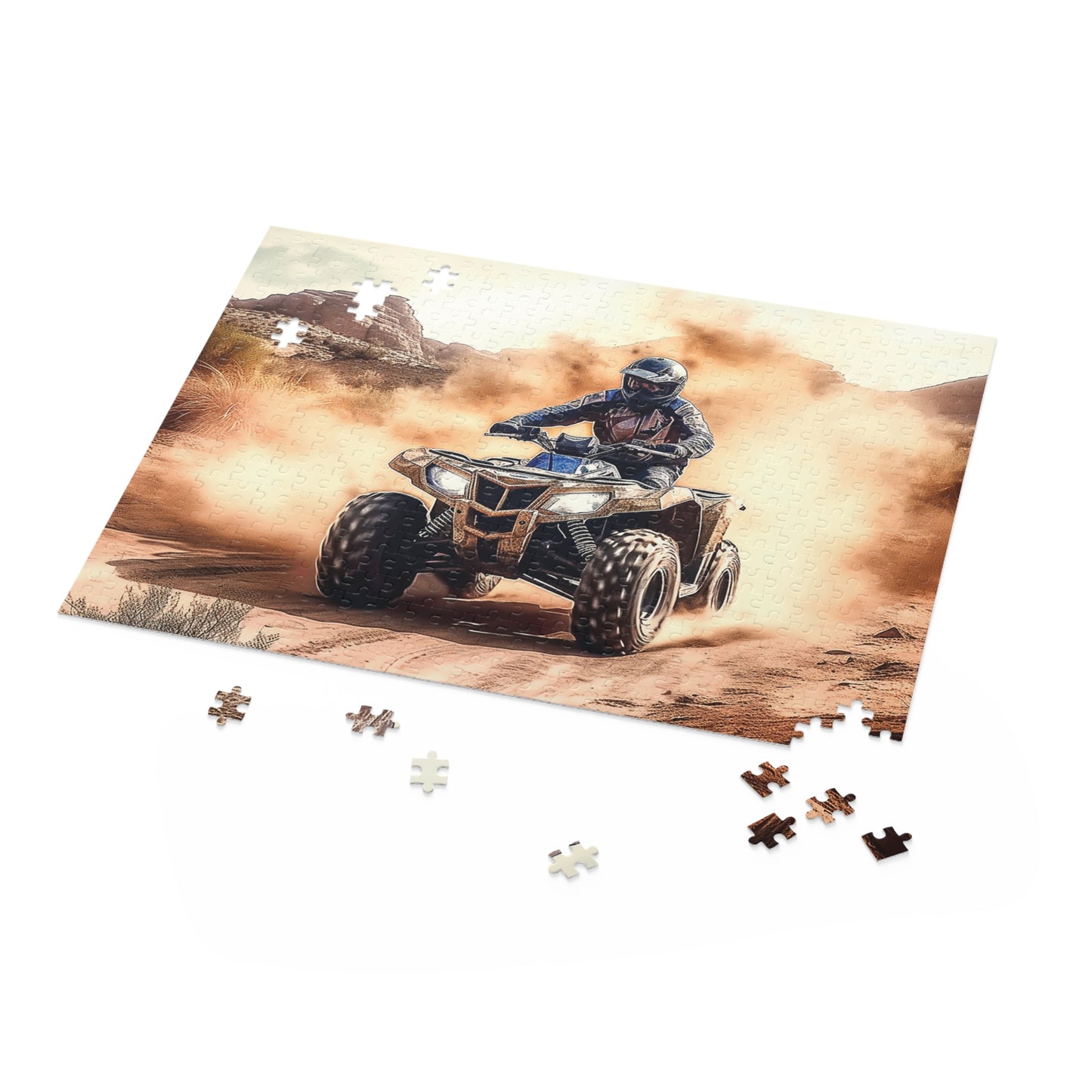 Personalised/Non-Personalised Puzzle, Quad Bike (120, 252, 500-Piece)