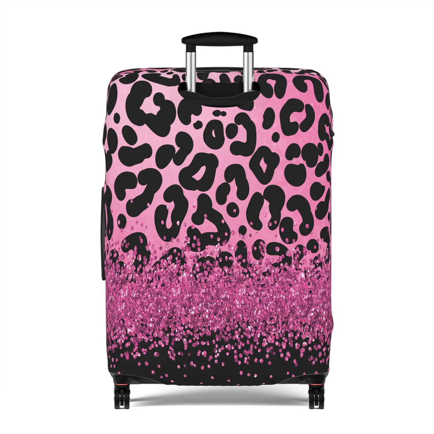 Luggage Cover, Pink Leopard Print, awd-3083