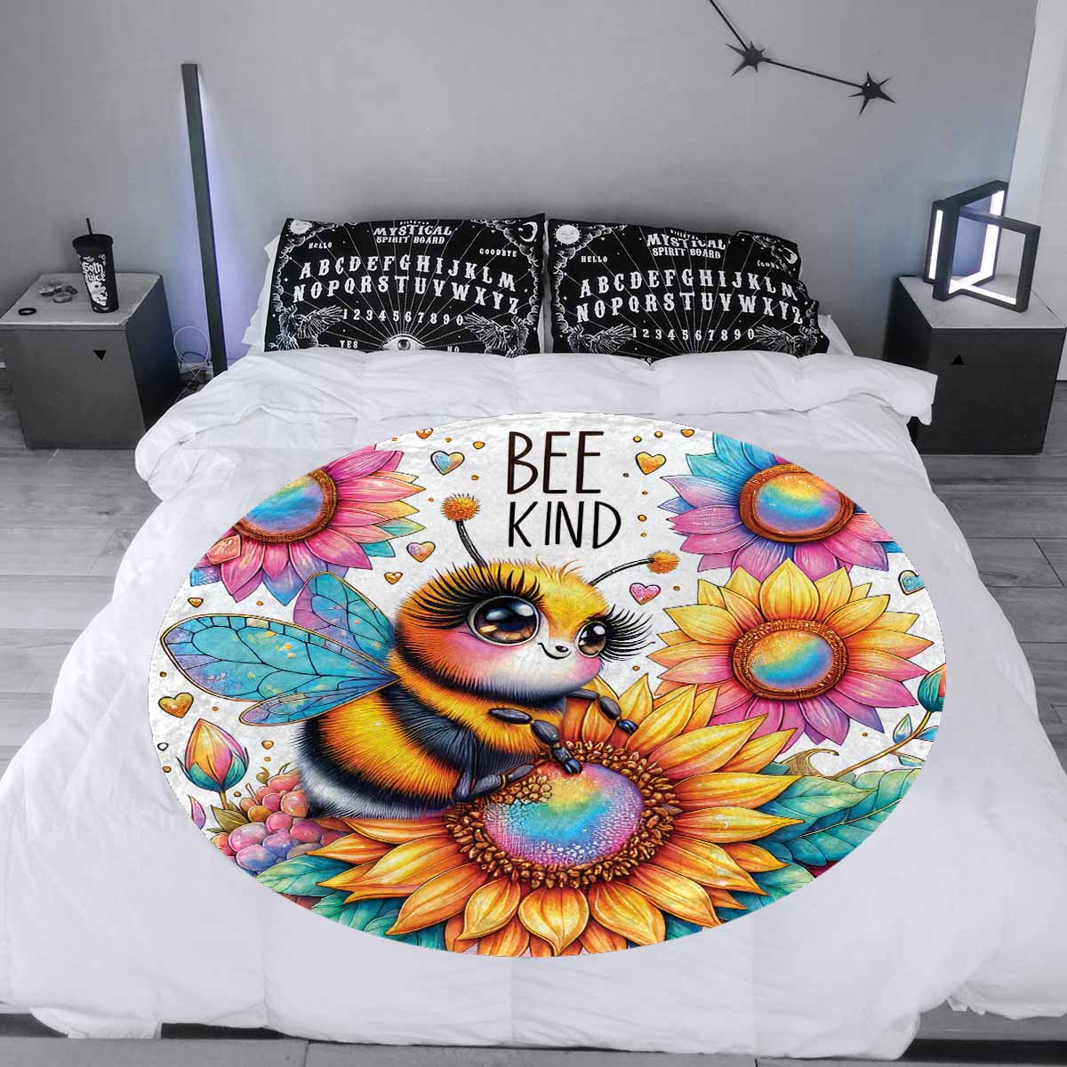 Be Kind Awd3510115  Circular Micro Fleece Blanket 47"