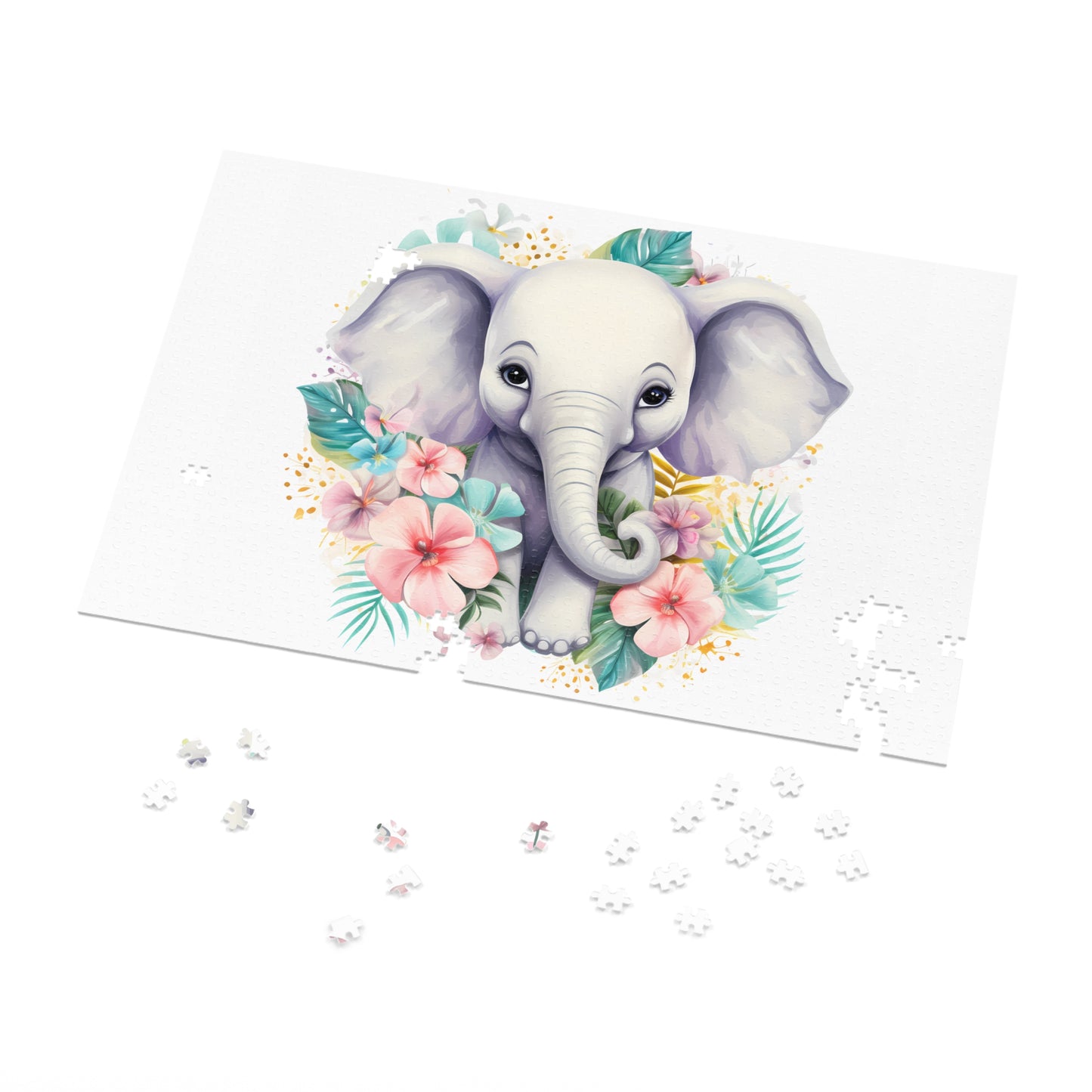 Jigsaw Puzzle, Elephant, Personalised/Non-Personalised (30, 110, 252, 500,1000-Piece)