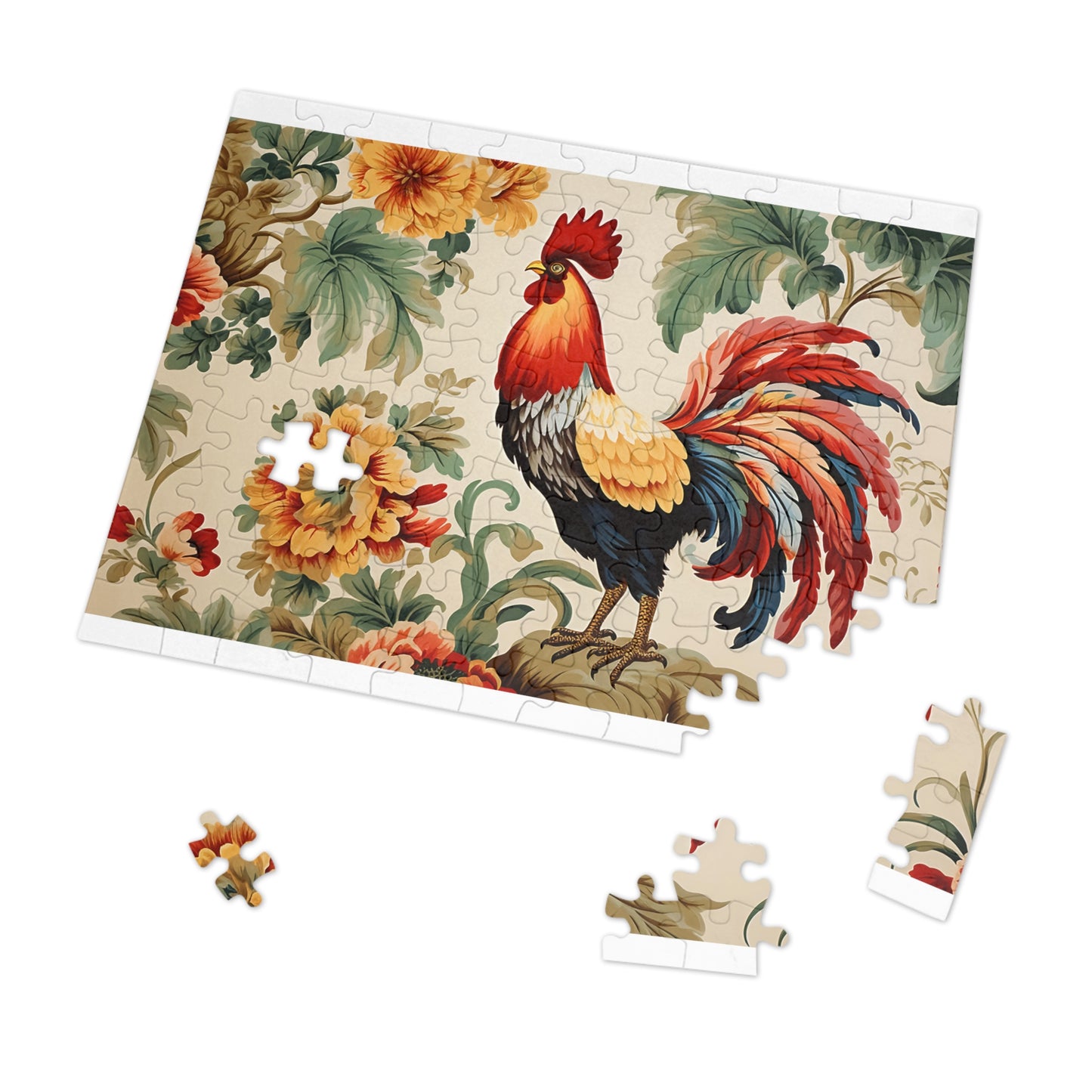 Jigsaw Puzzle, Chicken/Rooster, Personalised/Non-Personalised (30, 110, 252, 500,1000-Piece)