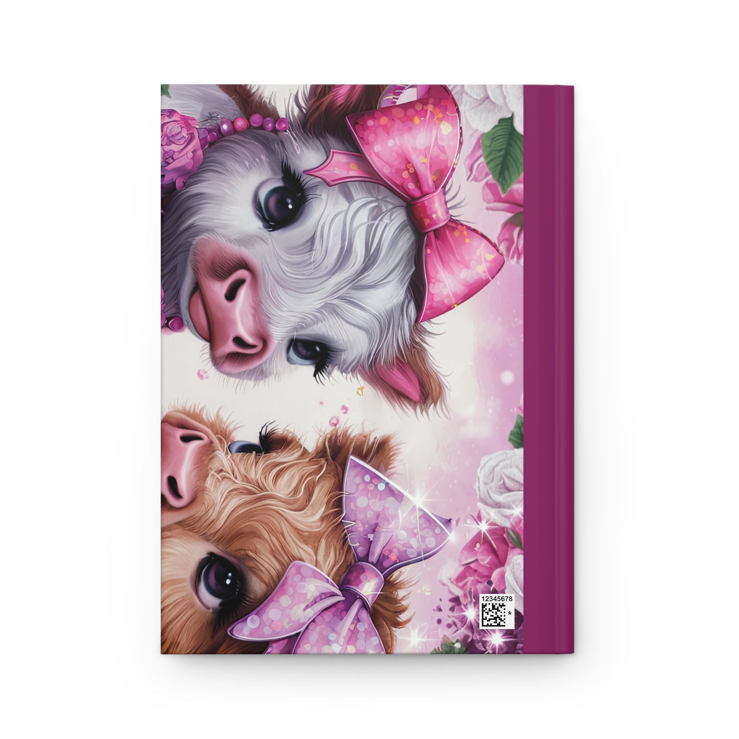 Personalised Hardcover Journal Matte, Highland Cows, awd-1685