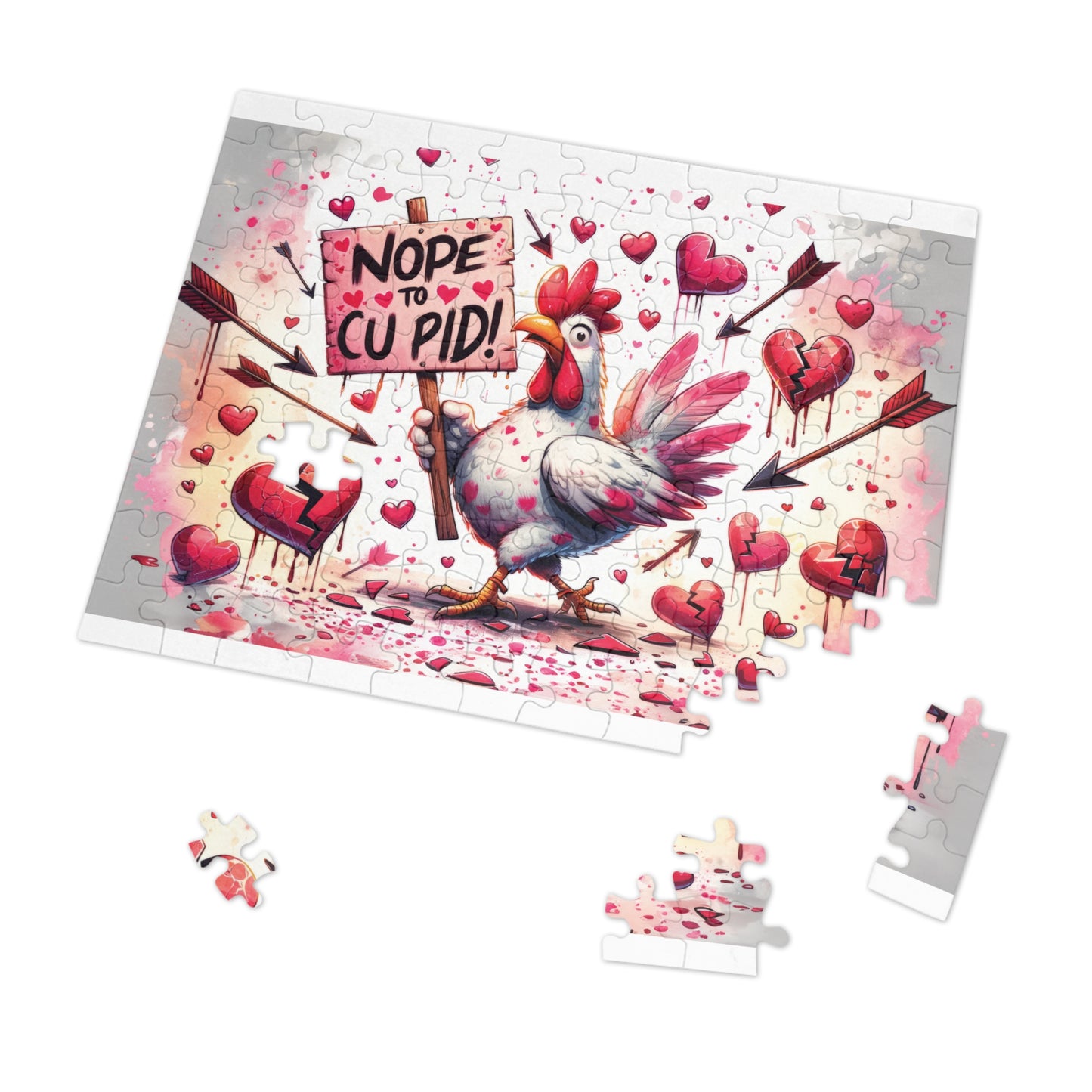 Jigsaw Puzzle, Chickens/Rooster, Personalised/Non-Personalised (30, 110, 252, 500,1000-Piece)