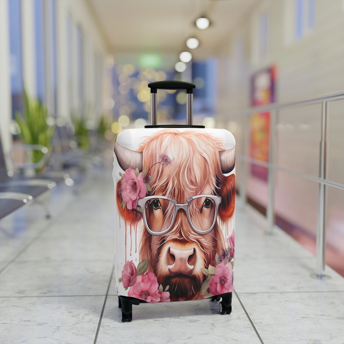 Luggage Cover, Highland Cow, awd-011