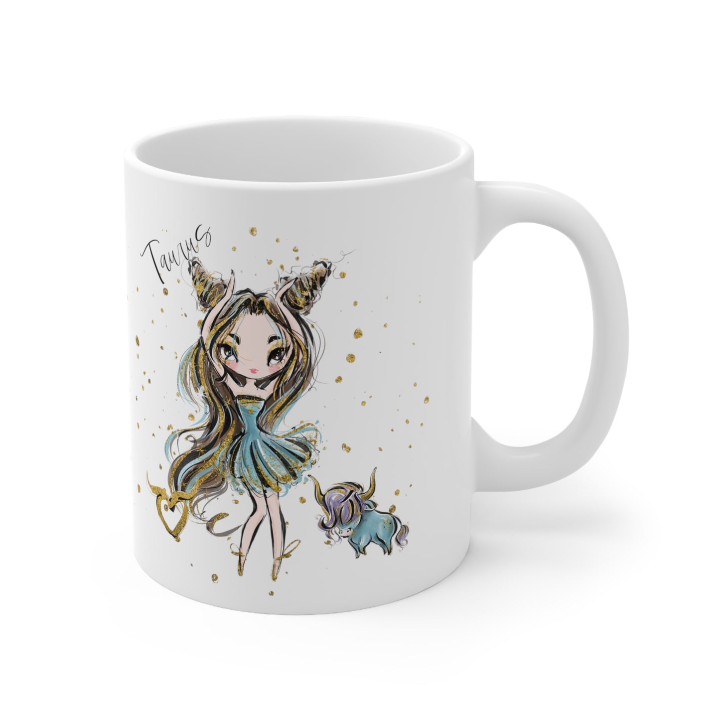 Zodiac Sign, Taurus, Ceramic Mug 11oz