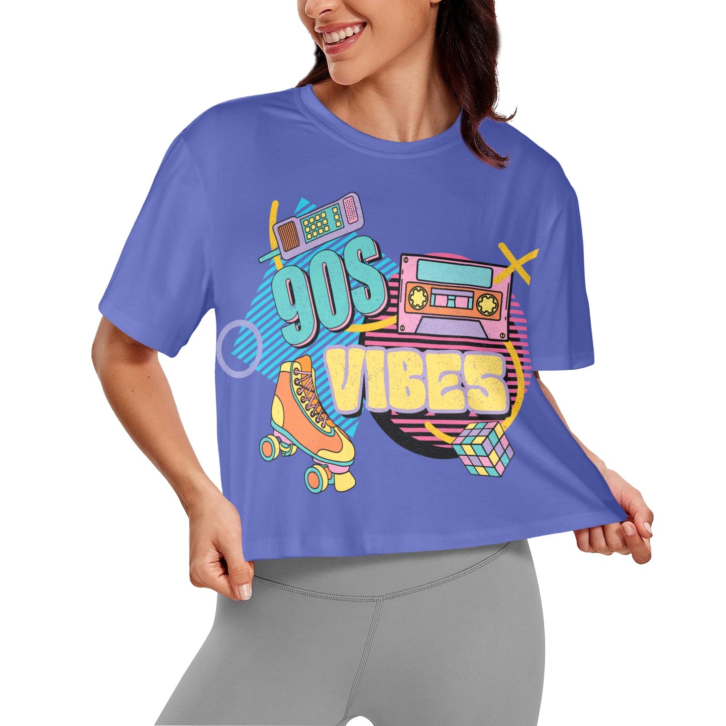 90's Vibes Women's Cropped T-Shirt