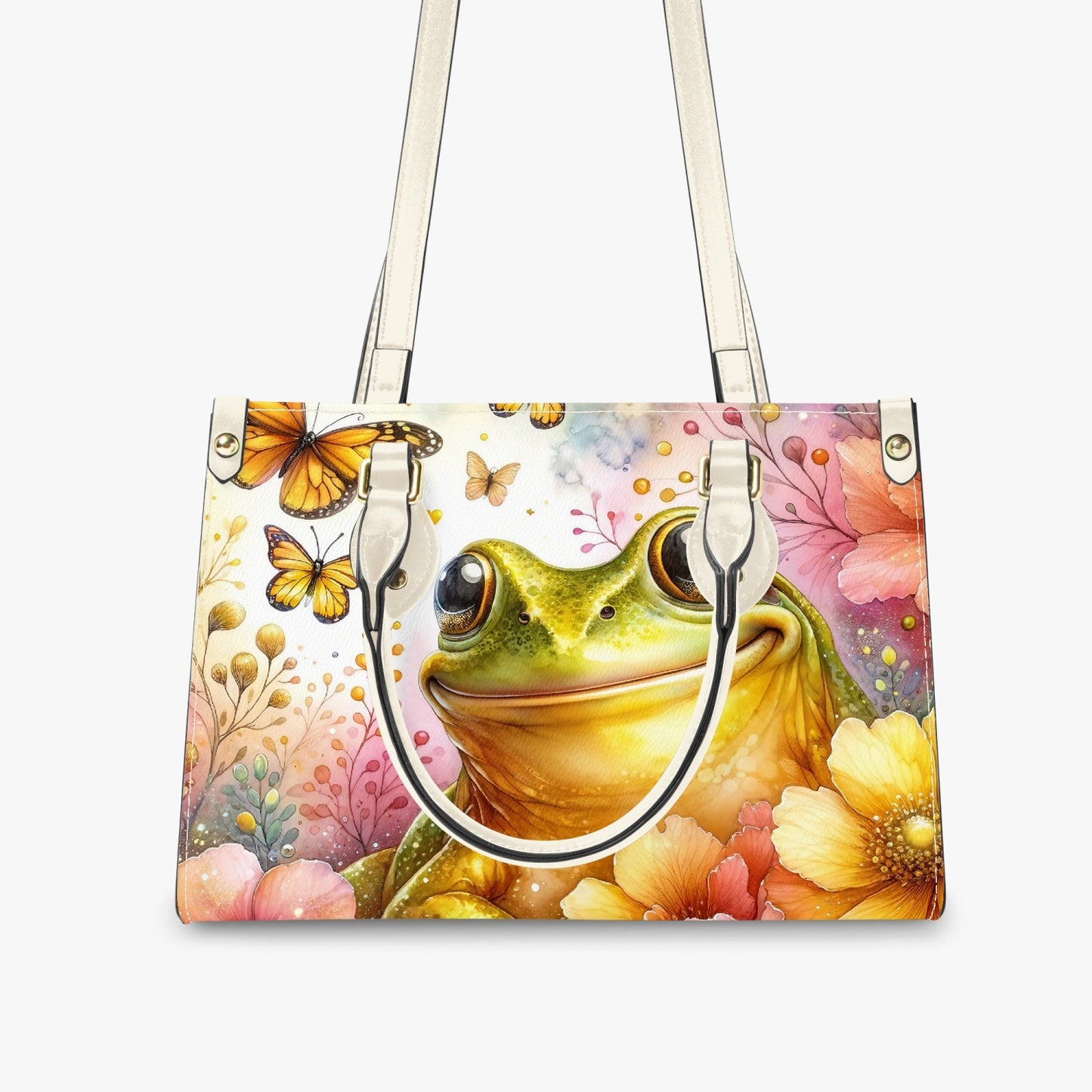 Women's Tote Bag - Long Strap - Frog