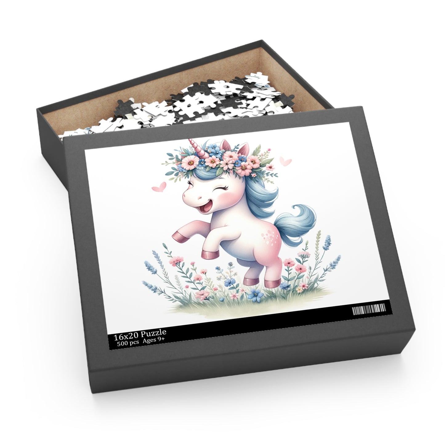 Personalised/Non-Personalised Puzzle, Unicorn (120, 252, 500-Piece)