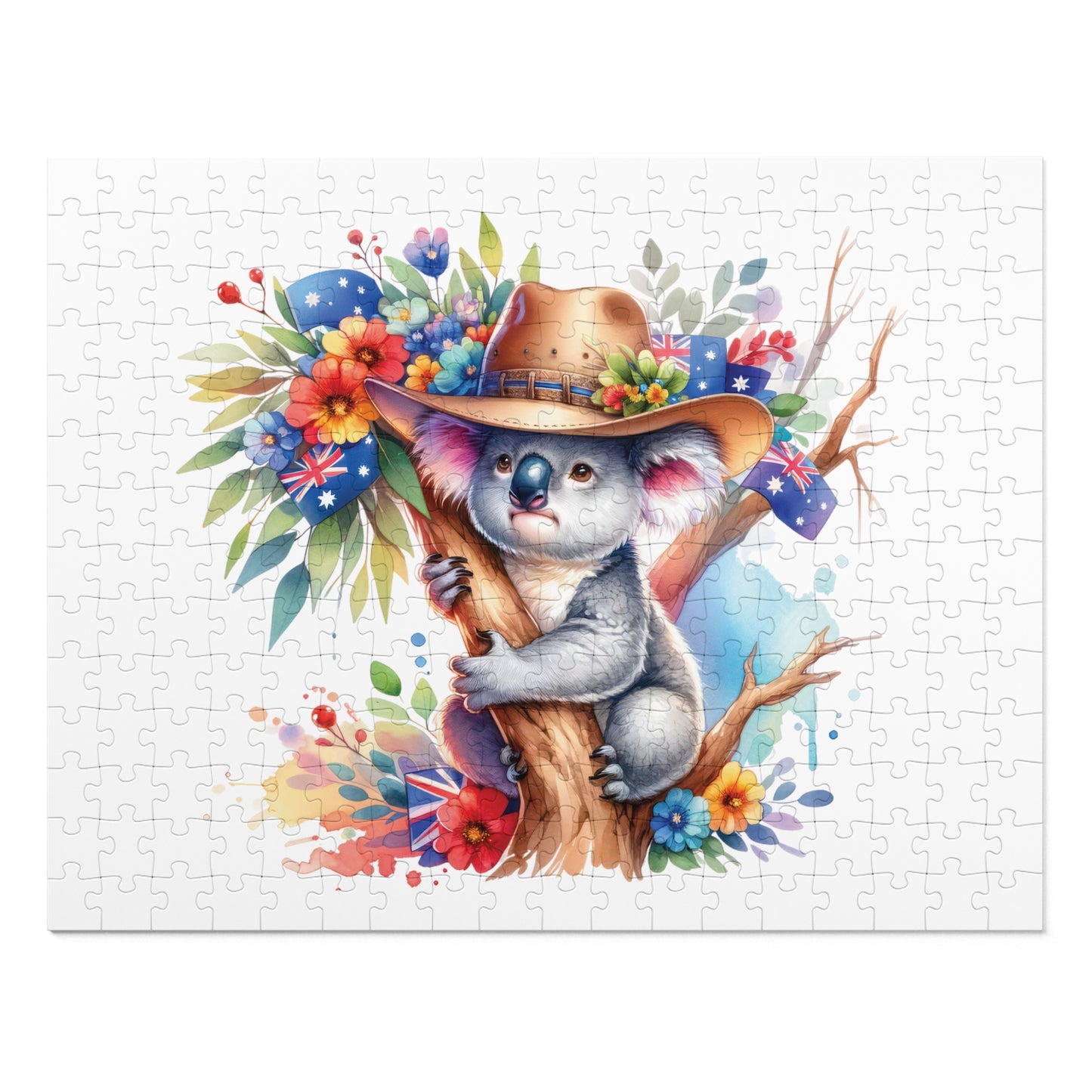 Jigsaw Puzzle in Tin, Australian Animals, Koala, Personalised/Non-Personalised, awd-1317 (30, 110, 252, 500,1000-Piece)