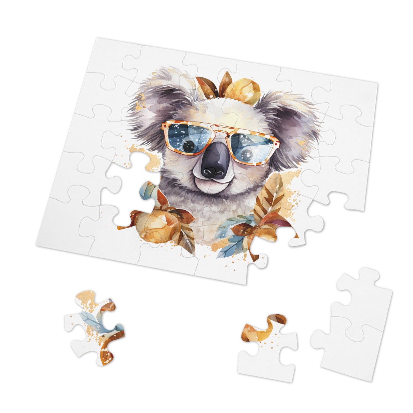 Jigsaw Puzzle in Tin, Australian Animals, Koala, Personalised/Non-Personalised, awd-509 (30, 110, 252, 500,1000-Piece)