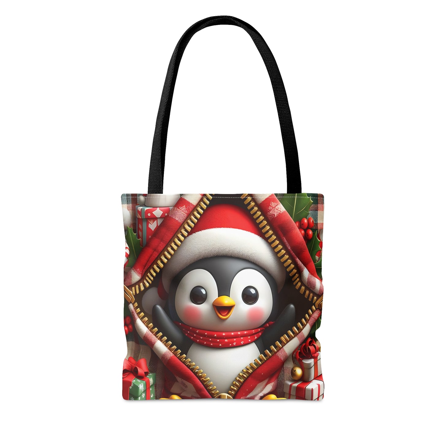 Tote Bag, Christmas, Penguin