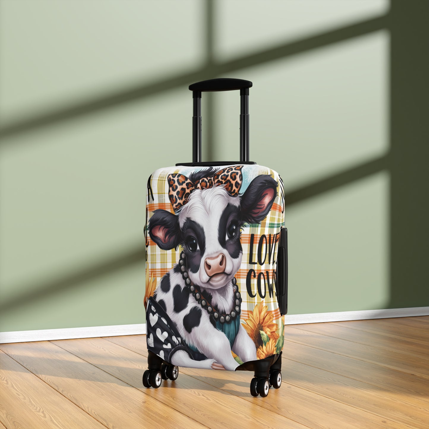 Luggage Cover, Just a Girl who Loves Cows, awd-3090