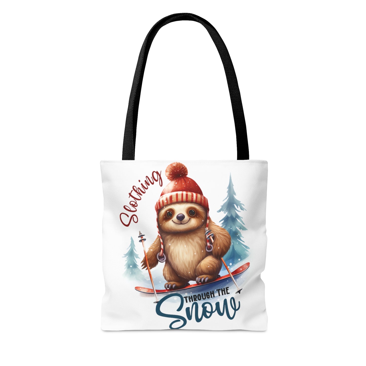 Tote Bag, Christmas, Sloth, Personalised/Non-Personalised Tote bag