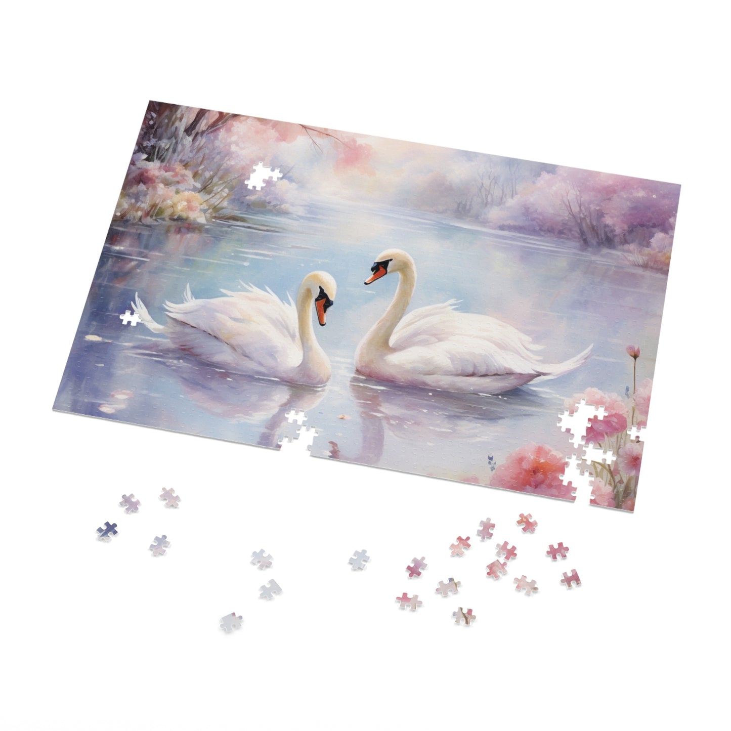 Jigsaw Puzzle, Swan, Personalised/Non-Personalised (30, 110, 252, 500,1000-Piece)