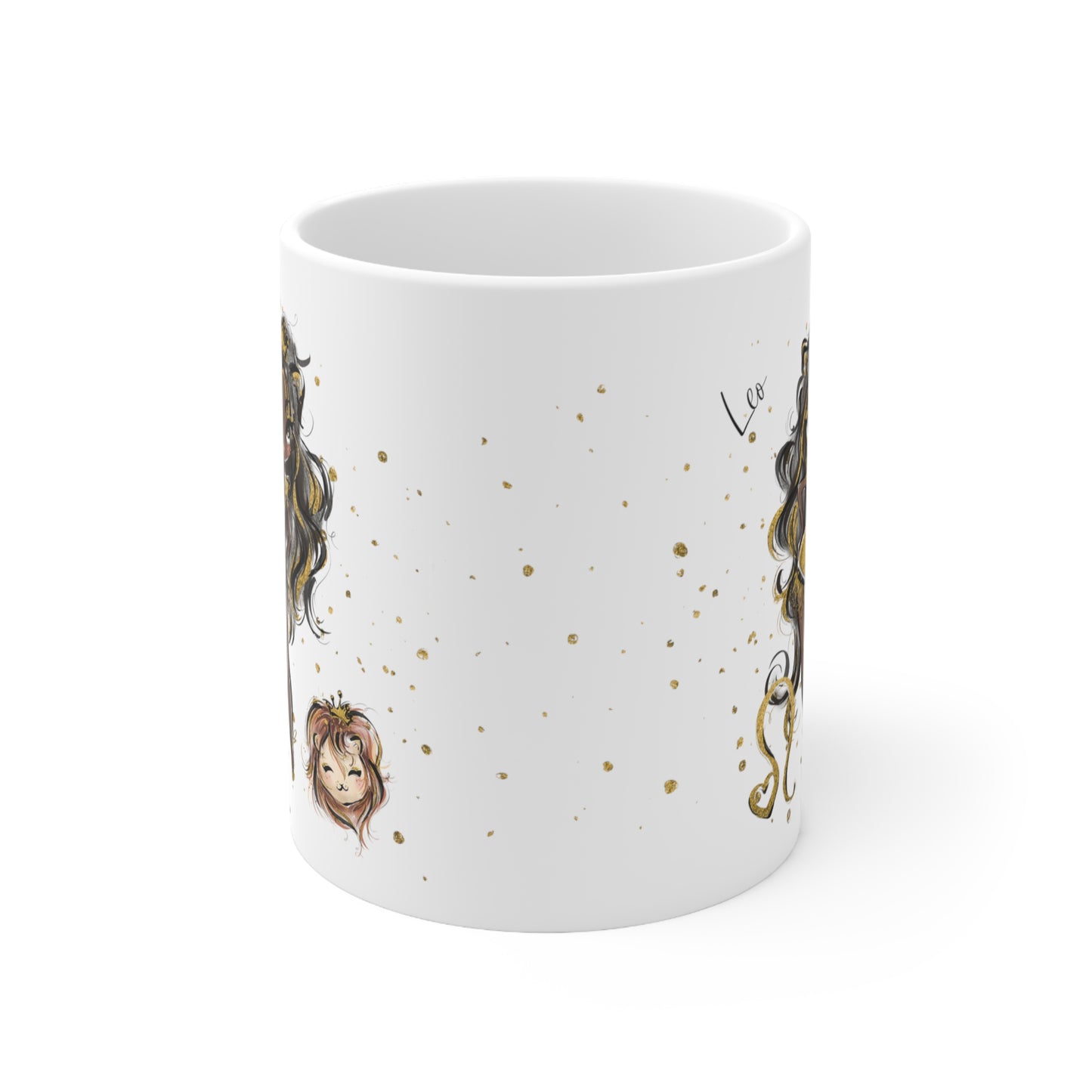 Personalised/Non Personalised Zodiac Sign, Leo, Ceramic Mug 11oz