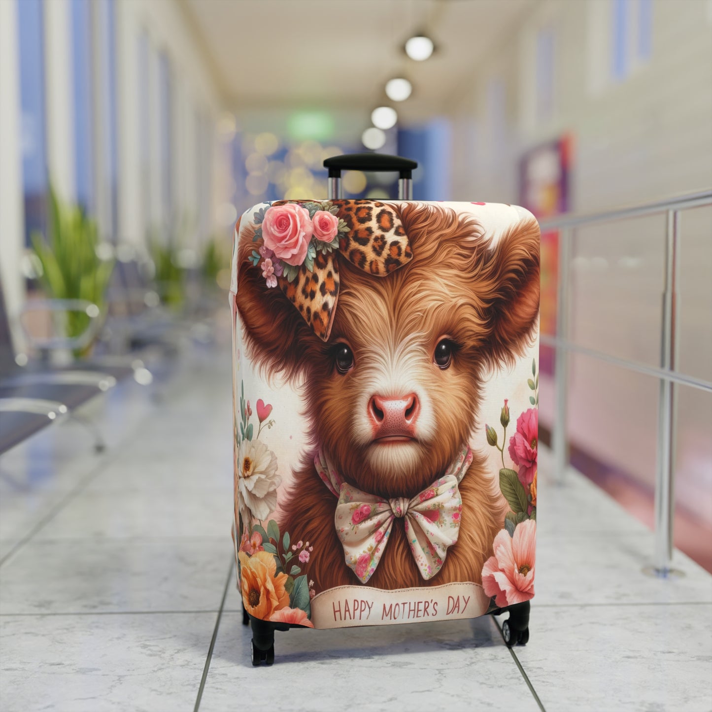 Luggage Cover, Highland Cow, awd-5000