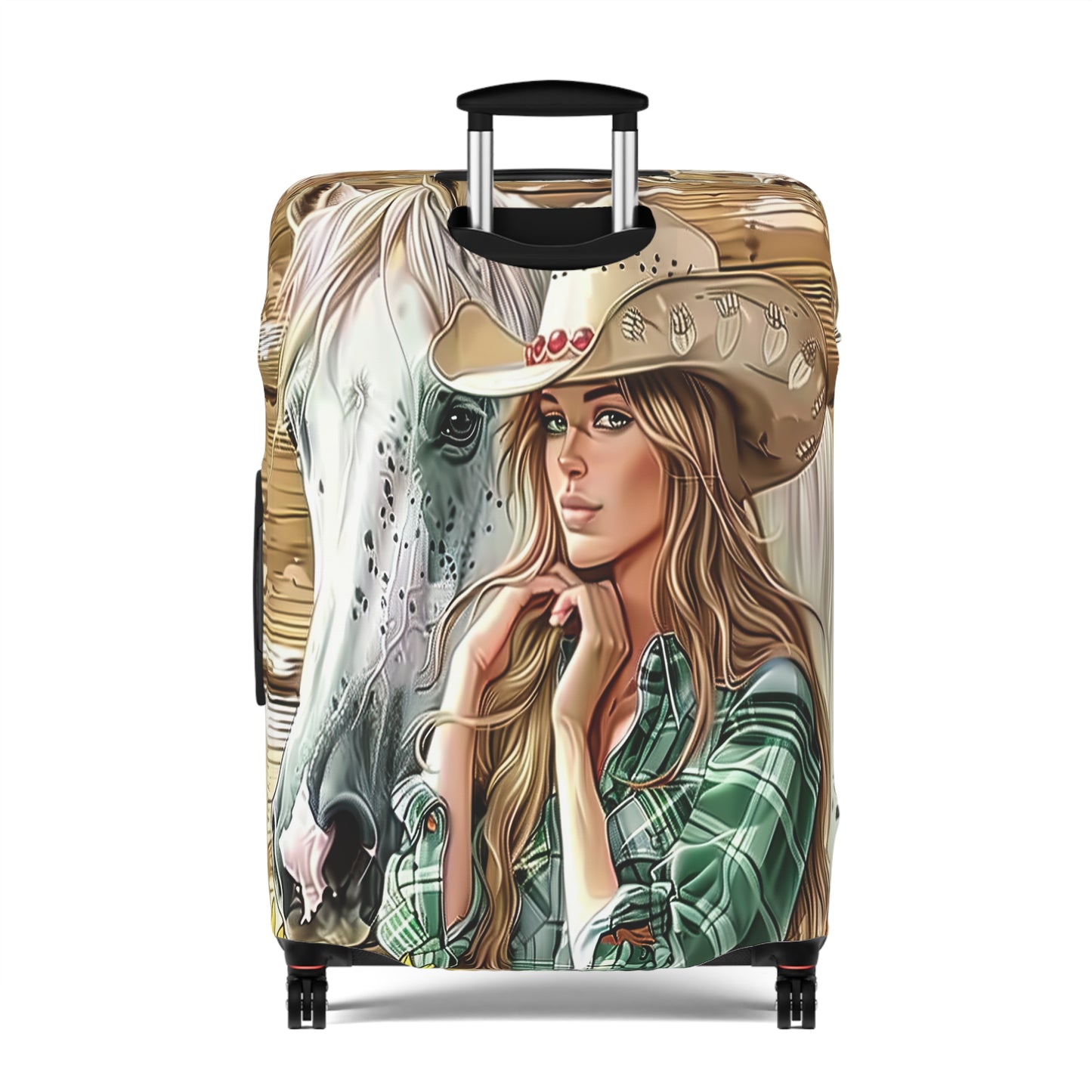 Luggage Cover, Just a Girl who Loves Horses, awd-3099