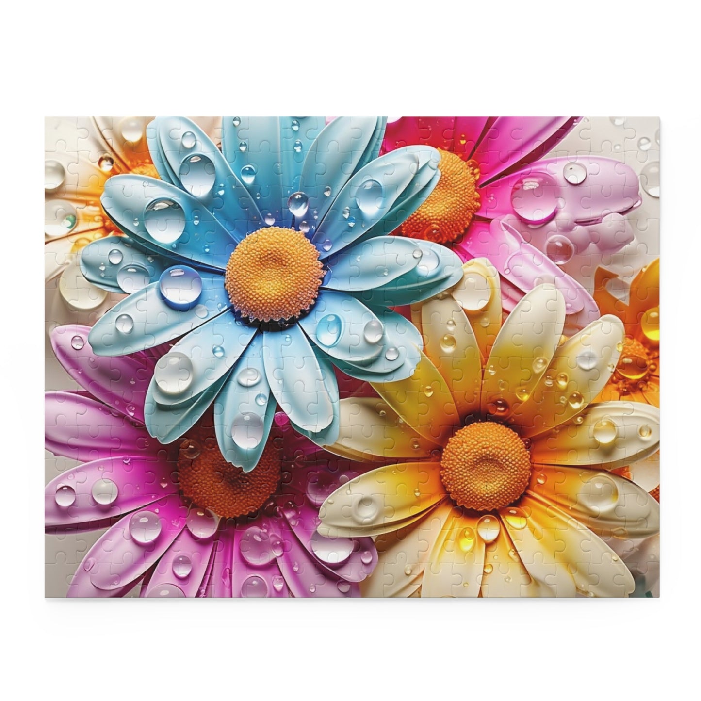 Personalised/Non-Personalised Puzzle, Floral (120, 252, 500-Piece)