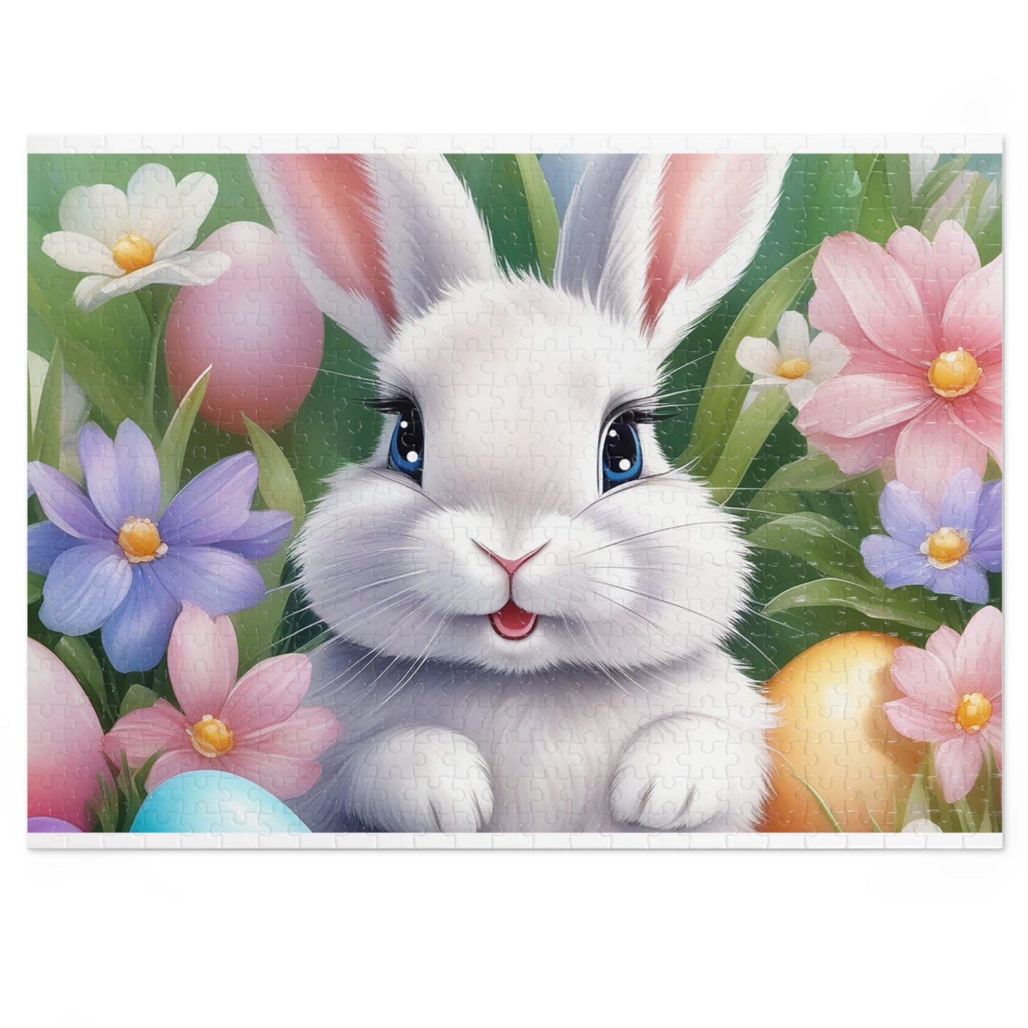 Puzzle, Easter, Rabbit, Personalised/Non-Personalised (30, 110, 252, 500,1000-Piece) awd-648