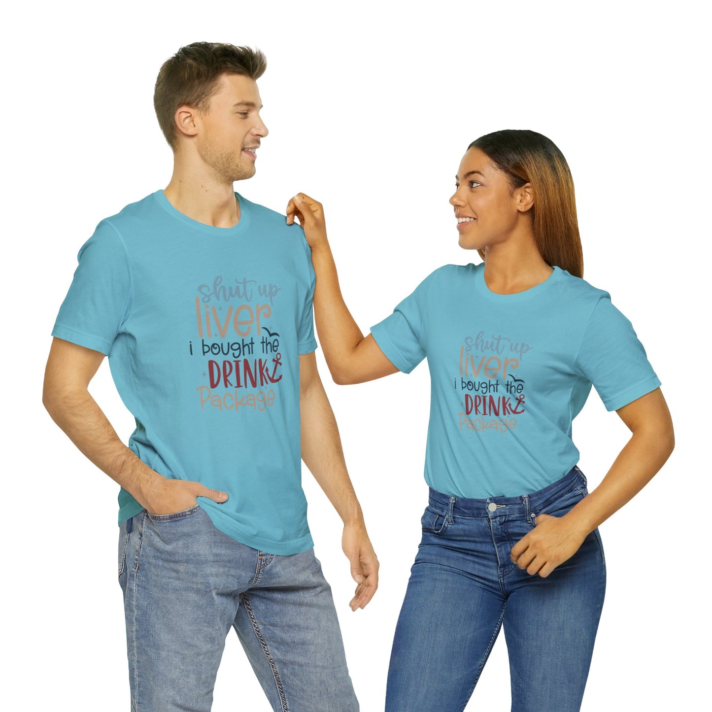 Unisex Adults Jersey Short Sleeve Tee, Cruise Tee, I Bought the Drink Package, 100% Cotton, Light Fabric 142 g/m²