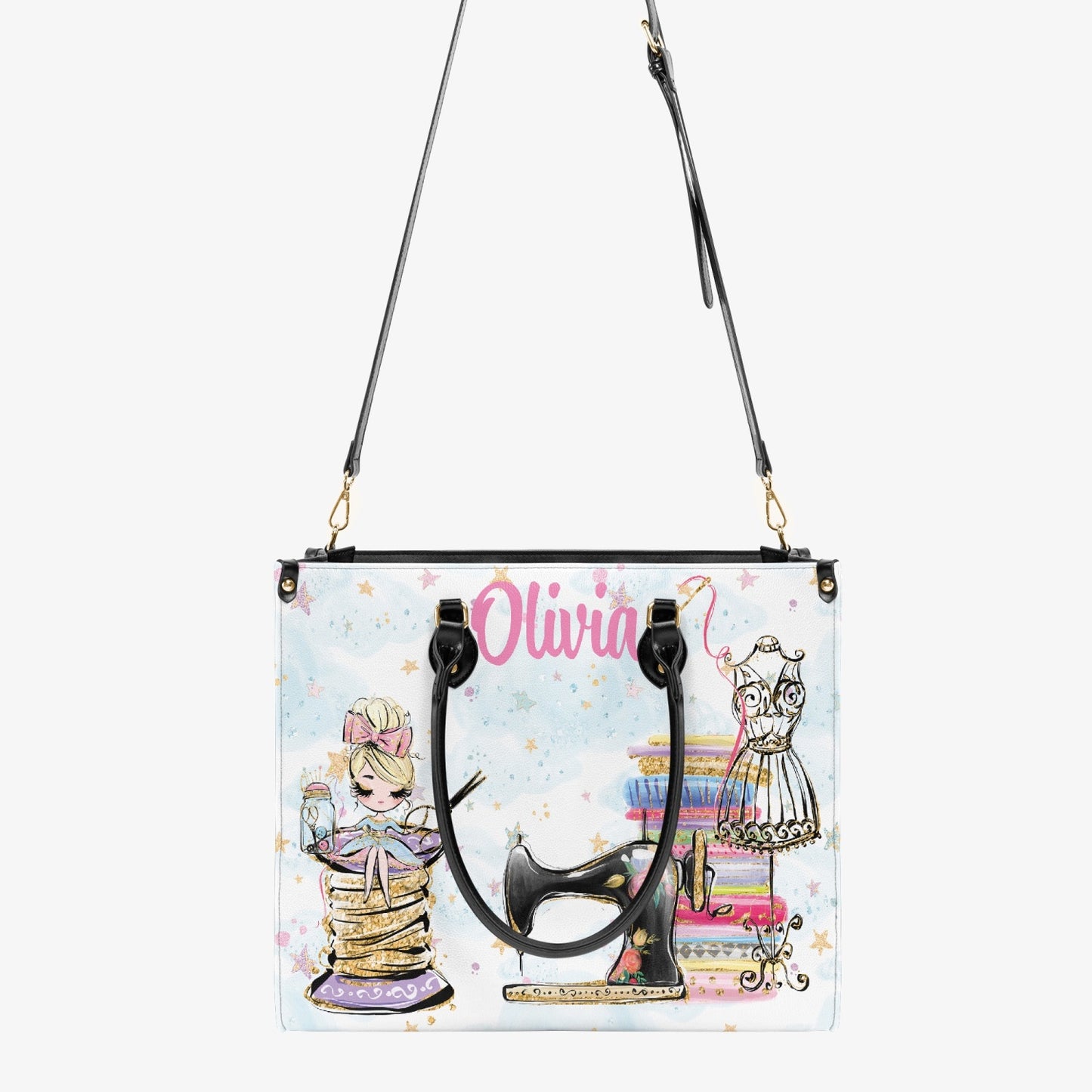 Personalised Women's Tote Bag, Sewing Design