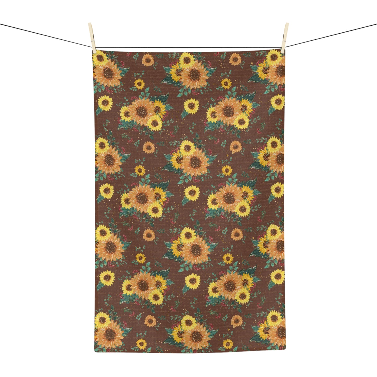 Microfiber Tea Towel, Western Sunflower