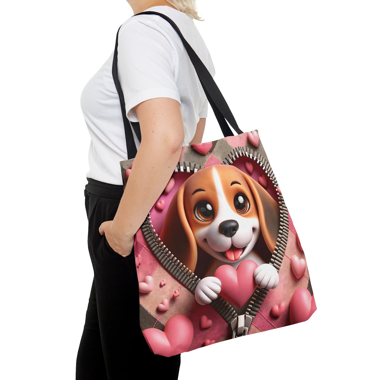 Tote Bag, Cute Dog, Personalised/Non-Personalised Tote bag