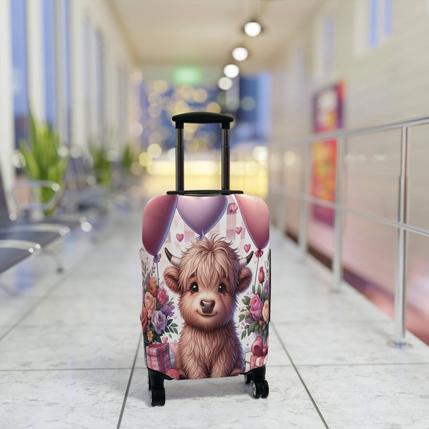 Luggage Cover, Highland Cow, awd-1453