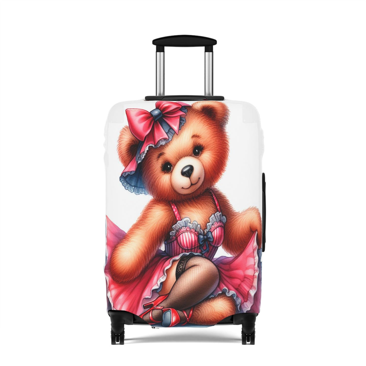 Luggage Cover, Rockabilly, Teddy Bear, awd-3036