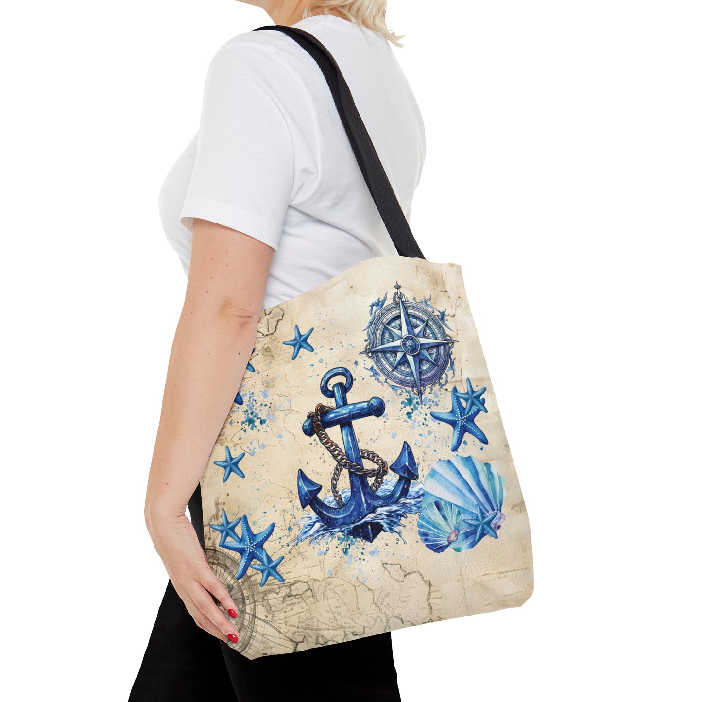 Tote Bag, Nautical bag, Beach Tote Bag