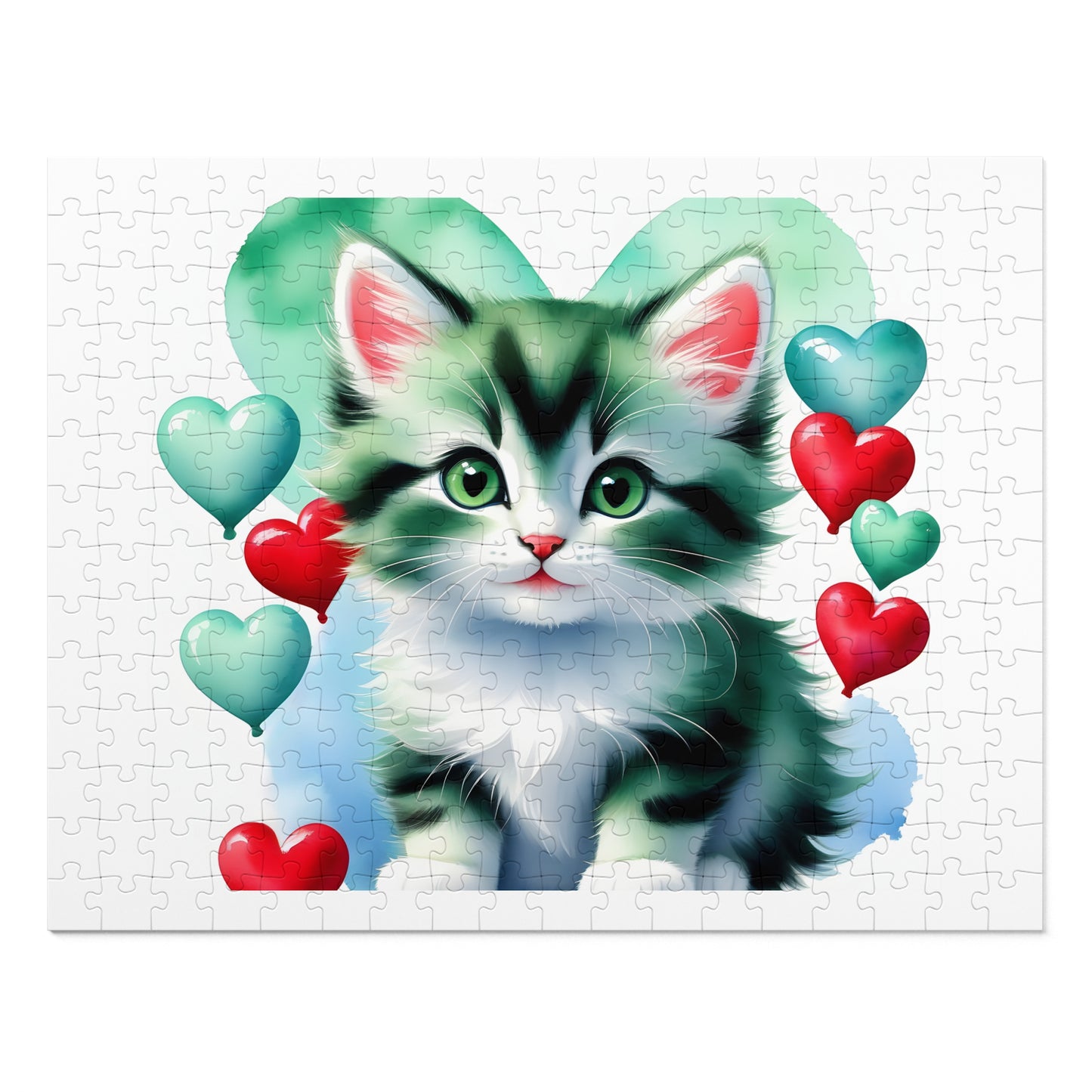 Jigsaw Puzzle, Cat, Personalised/Non-Personalised (30, 110, 252, 500,1000-Piece)